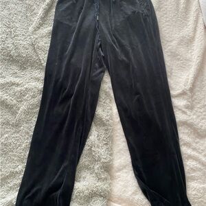 Juicy Couture Black Velvet Joggers